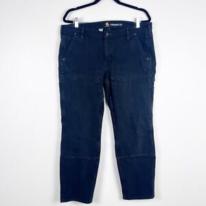 Carhartt Women's Straight Fit Carpenter Pants Black‎ Sz 16
